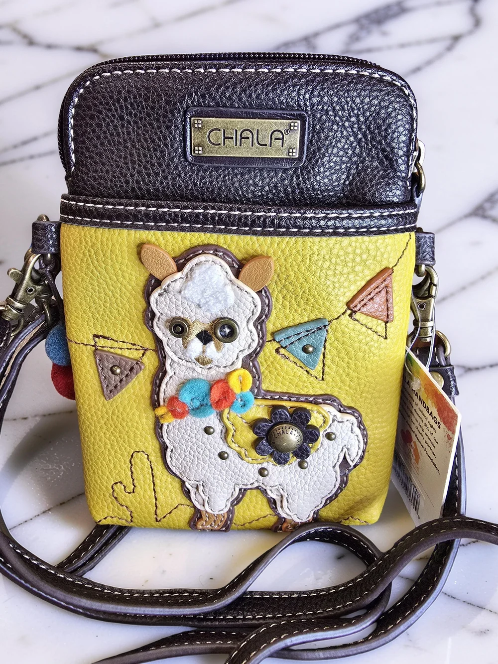 Chala Llama Cell Phone Crossbody Bag NWT